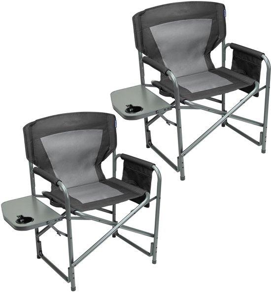 TRVLMORE Campingstühle - Duo Pack - Zusammenklappbar - Leichtgewicht - 120 kg Belastbarkeit - Schwarz