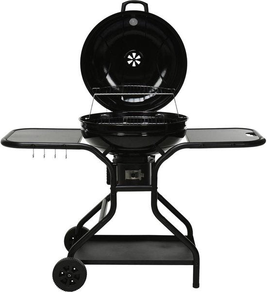 ProGarden Grill auf Rädern mit Beistelltisch schwarz