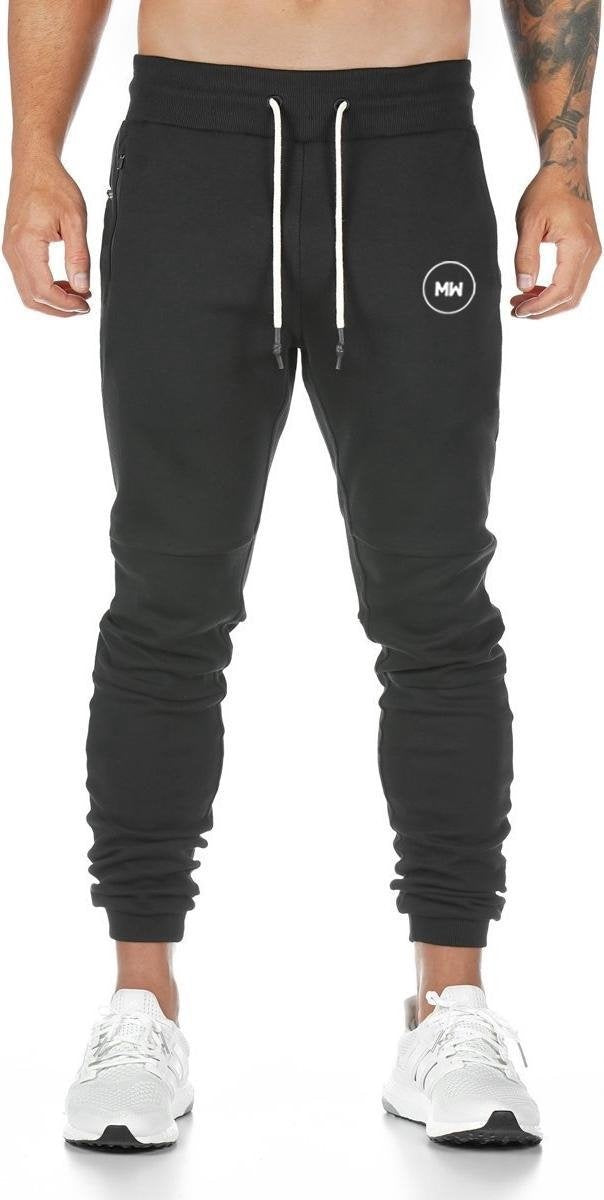MWÂ® - Herren-Trainingshose - Herren-Sweatpants - Lange Sporthose - Hose mit Taschen - Größe L