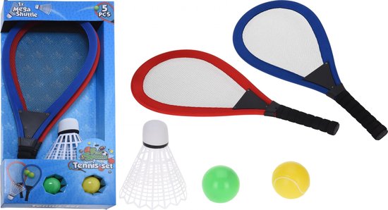 Tennisset XL mit Megaschiffchen - 5 Stück