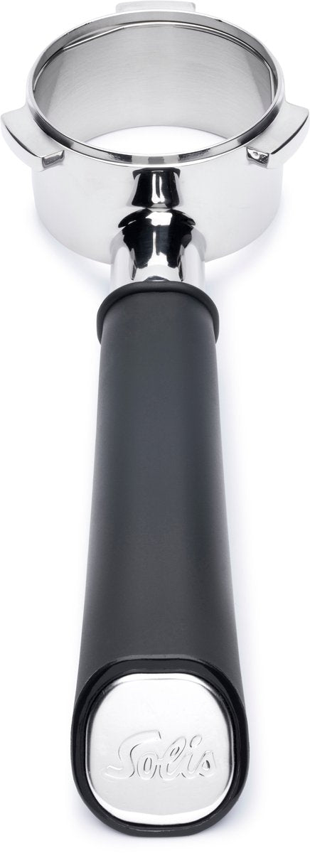 Solis Perfetta Bottomless Portafilter (54mm) - Bottomless Filter Carrier - Bottomless Piston - Kaffee Barista - Kaffee - Espresso - Edelstahl - Schwarz