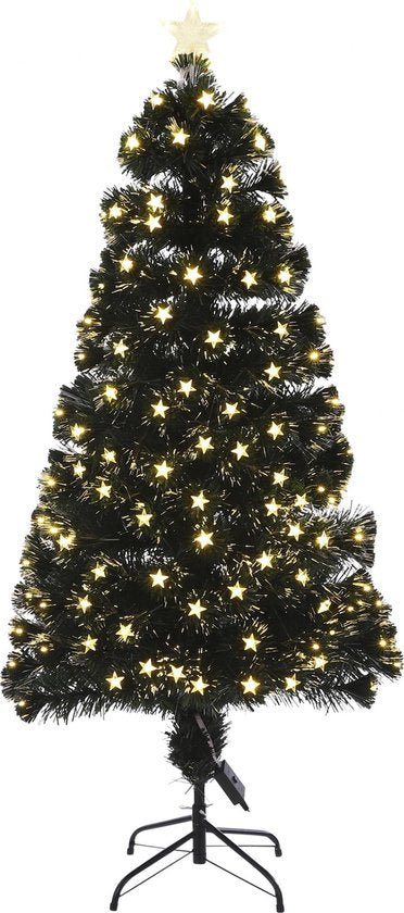 Luca Lighting Mercury Künstlicher Weihnachtsbaum mit faseroptischer LED-Beleuchtung - H150 x Ø65 cm - Grün