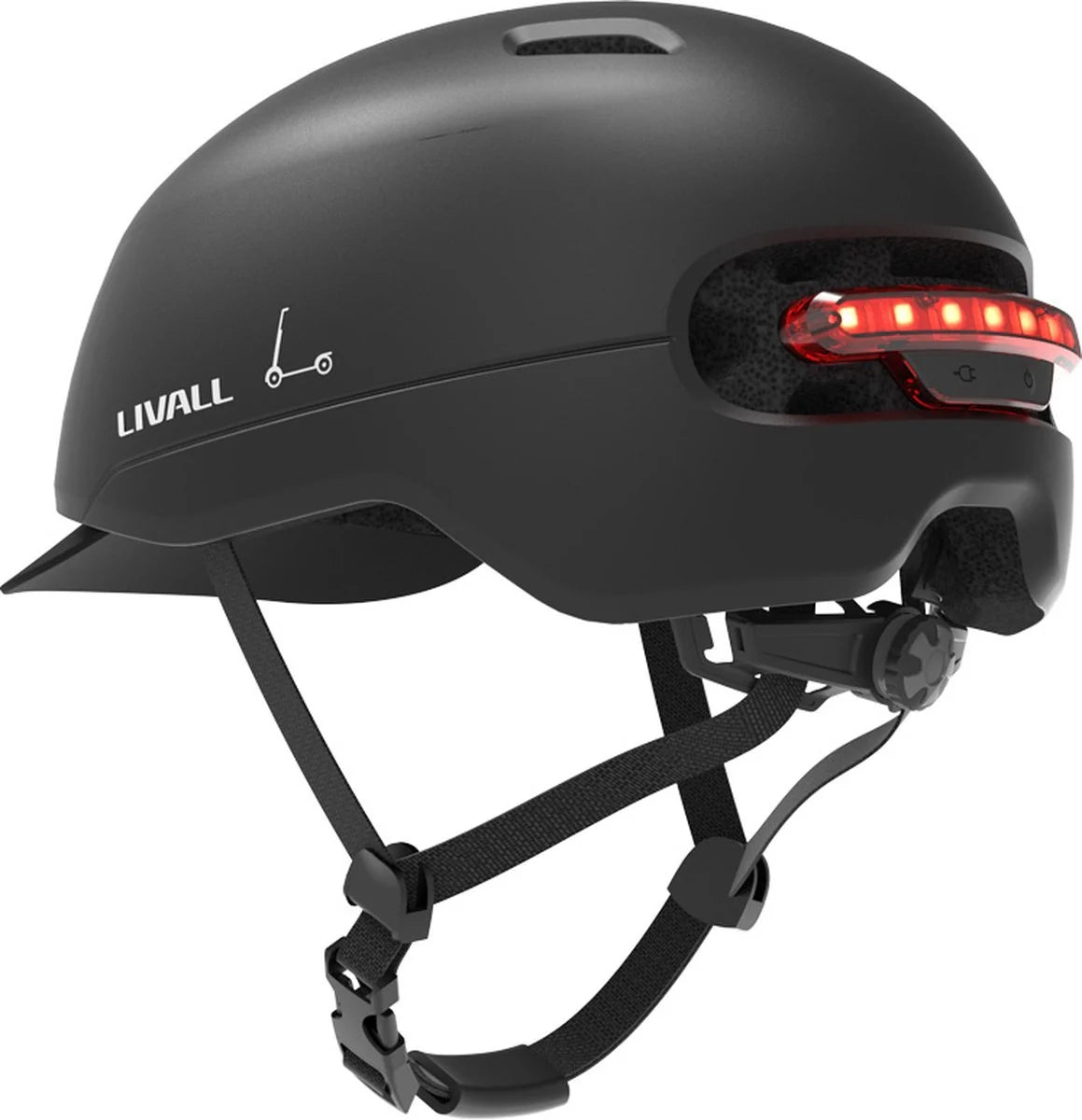 Livall - Fahrradhelm - SOS Funktion - Bremslicht - 57-61 cm - Schwarz