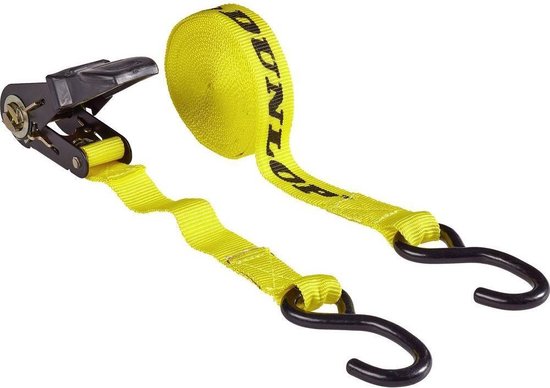 Dunlop Zurrgurt mit Ratsche - Zurrgurt 5M - Max. Zurrkraft 125KG