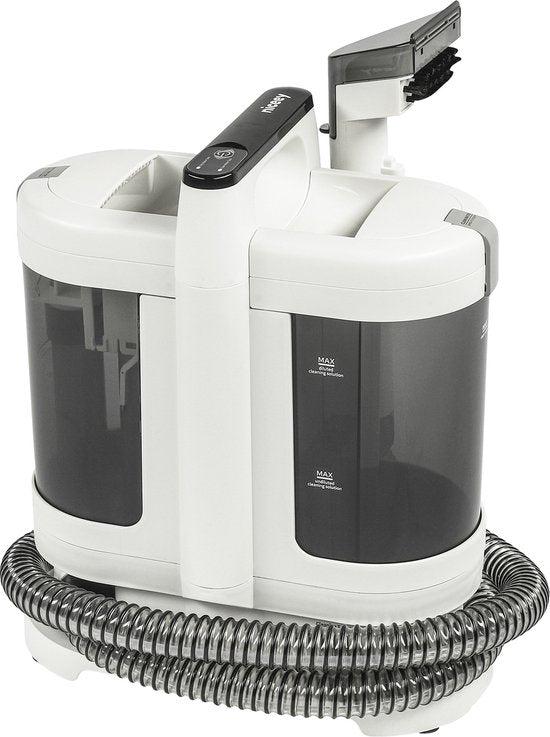 Niceey - Fleckenreiniger - Teppich-/Sofa-/Möbelreiniger - 2 Wassertänke - Tragbar - 450W - Weiß