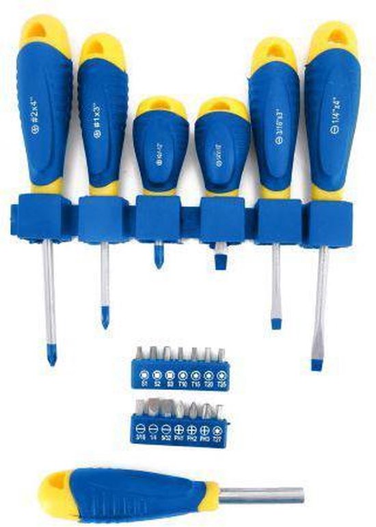 Kinzo Schraubendreher-Set/Bit-Satz - 21-teilig - 3x Phillips
