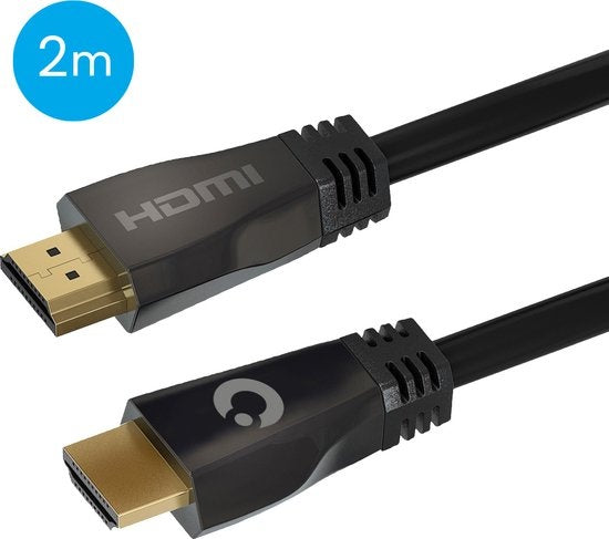 Auronic HDMI Ultra High Speed 2.1 Kabel - Ethernet - Stecker zu Stecker Kabel - Schwarz - 2 Meter