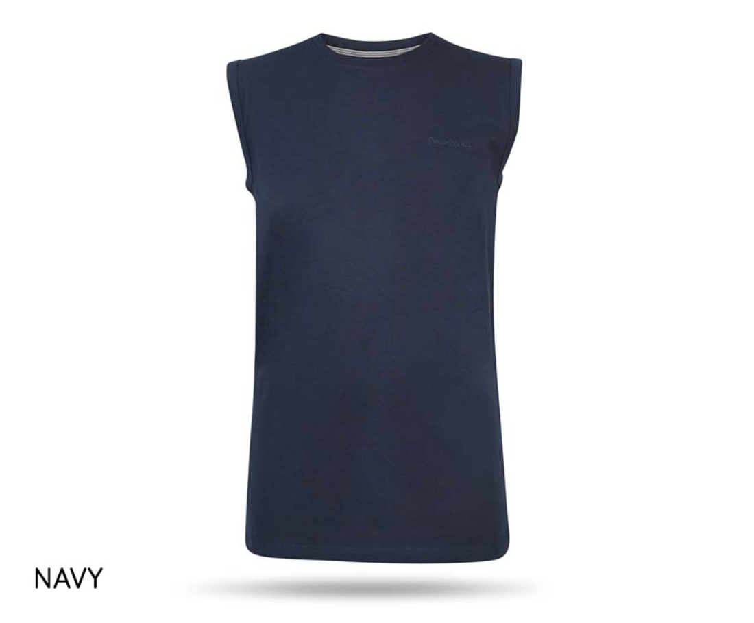 Pierre Cardin Ärmelloses T-Shirt - Marineblau - XL