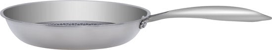Resto Altair Bratpfanne - Ø24 cm - Dreischicht-Edelstahl - Wabenförmige Antihaftbeschichtung - Induktion - Backofenfest
