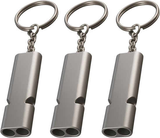 Nuvance Notfallpfeife - Pfeife für Notfälle und Überleben - Pfeife mit hoher Dezibel - 120dB - Notfallpfeife bei Katastrophe - 3 Stück