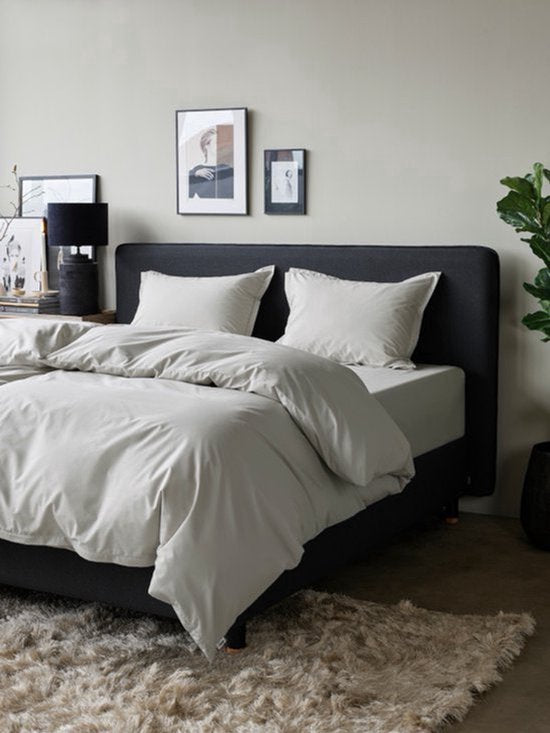 Home by TEMPUR® - Bettbezug 100% ägyptische Baumwolle - bügelfrei und trocknergeeignet - Natur - 200x200 cm - ohne Kissenbezug