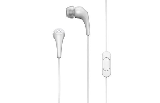 Motorola Earbuds2 Ohrhörer - weiß - In-Ear - Geräuschisolierung - integriertes Mikrofon