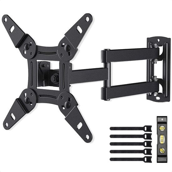 Auronic TV-Halterung - drehbar und neigbar - 13 bis 42 Zoll - bis zu 20 KG - Schwarz