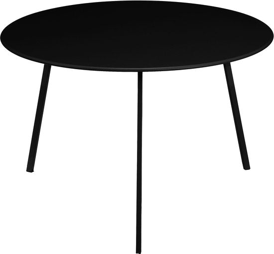 Mica Decorations Seatle Outdoor Beistelltisch - H38 x Ø58 cm - Metall - Schwarz