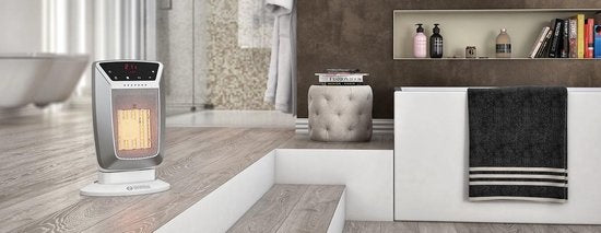 Olimpia Splendid Caldostile D - Elektrischer Heizlüfter - 2 Einstellungen - Fernbedienung & Touch-Display - Timer - Oszillierend - 2000W