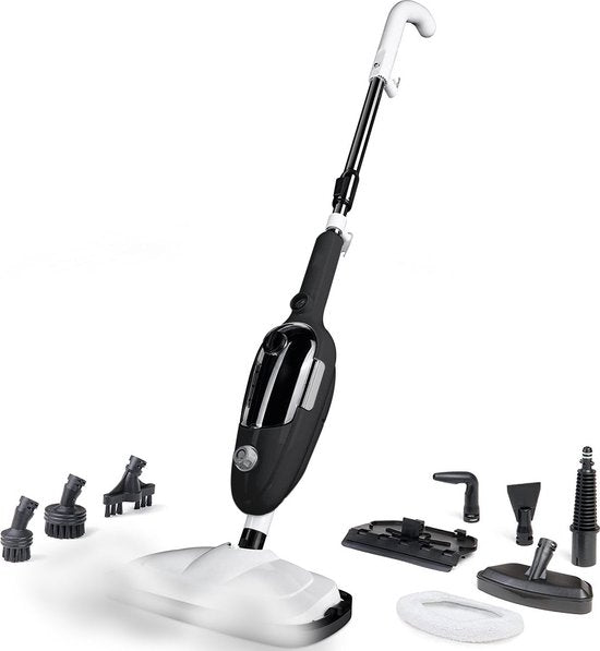 Dampfreiniger 2 in 1 - Handdampfer - Fleckenreiniger - Mit 8 Aufsätzen und 2 Mikrofasertüchern - Sofa-