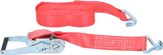 All Ride Zurrgurt mit Ratsche - Zurrgurt 9 Meter - Max. 2000KG - Nylon - Rot