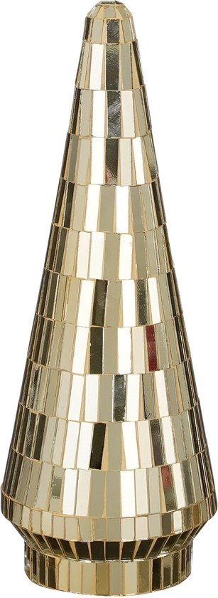 House of Seasons Dekoration Weihnachtsbaum - H33 x Ø13 cm - Glas - Gold
