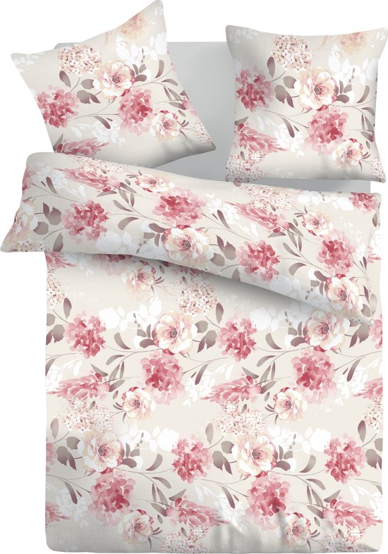 Vitality Pur - Tanea R Bettbezug - 240x200/220 cm - Zwei Kopfkissenbezüge 60x70 cm inklusive - 100% Baumwolle