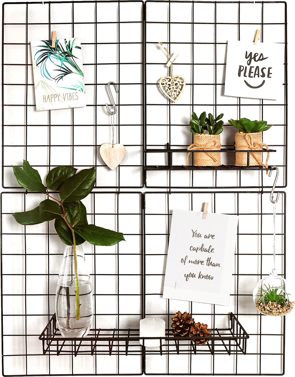 Gadgy - Klappbares Wandregal im Industrial-Stil - mit 2 Regalen