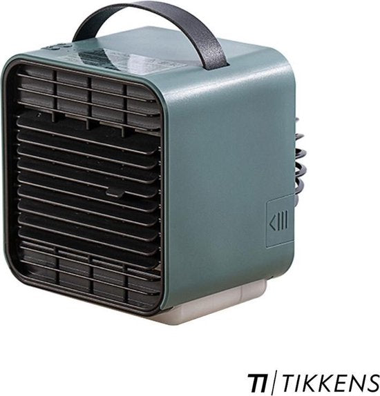 TIKKENS Mini-Luftkühler / Ventilator / Tischventilator / Luftkühler - Dunkelgrün