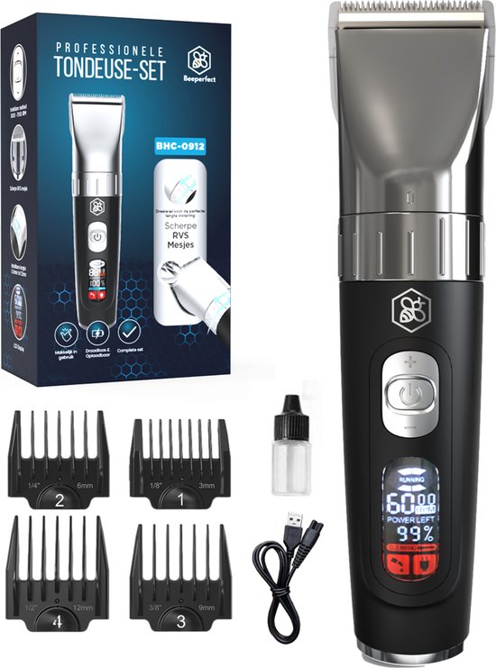 Beeperfect® Clippers Men - Haarschneider - Haarschneider Männer Kopfhaar - Trimmer für Kopf & Bart - Haarschneider - Trimmer