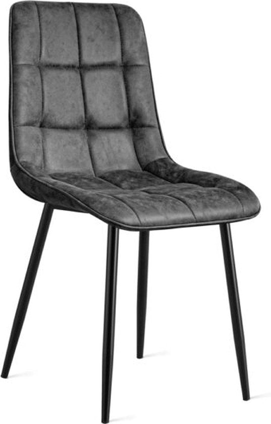 Refurna - Esszimmerstuhl Yerevan Mikroleder Anthrazit