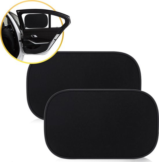 Toivo Car Sunshades 2er-Set - Selbstklebend - 31x51 cm - UV-Schutz - Seitenscheiben-Sonnenschutz - Sonnenschutzfenster - Für Kinder und Babys