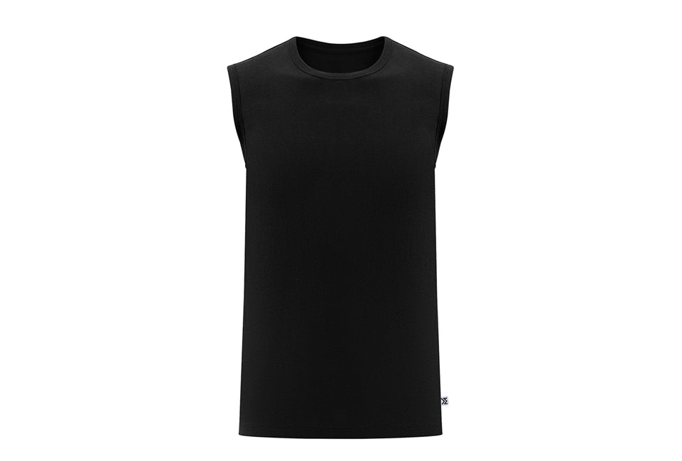 Milanoro - 2XL - Ärmelloses T-Shirt - Herren - Schwarz