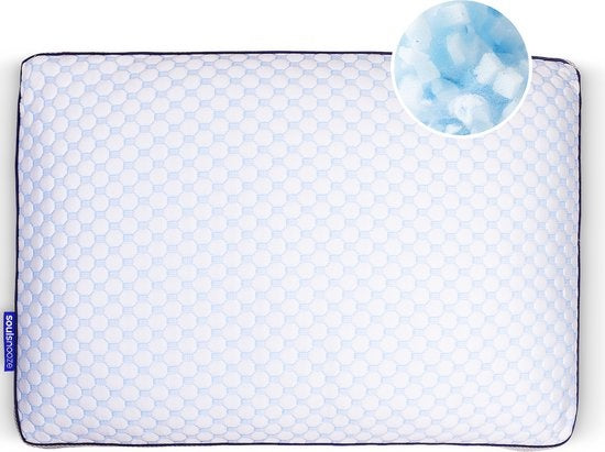 Soulsnooze® Memory Foam Pillow Dawn- 100 Nächte Probeschlaf - Individuelles Design - Nackenschmerz-Kissen - Geeignet für Rücken-
