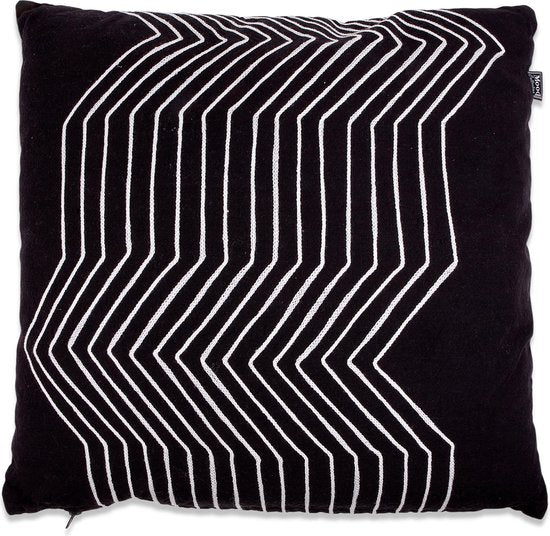 In The Mood Collection Madina Dekoratives Kissen - L50 x B50 cm - Schwarz