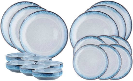 Service Les Essentiels GENESIS - 18 Stück - Meer