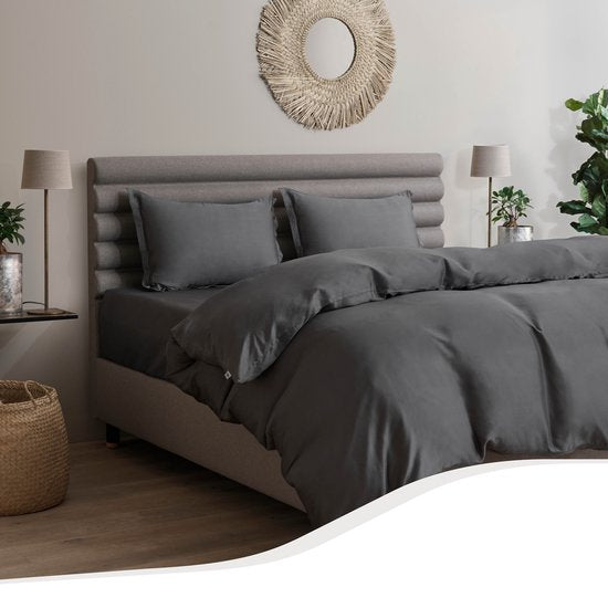 Home by TEMPUR® - Bettbezug aus 100% seidigem Bambus - bügelfrei und trocknergeeignet - Natur - 260x240 cm - ohne Kissenbezug