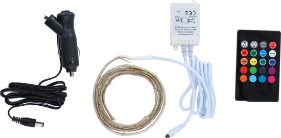 Dunlop LED-Streifen - 1 Meter - 30 LEDs - 16 Farben - dimmbar - mit Fernbedienung - 12V/24V