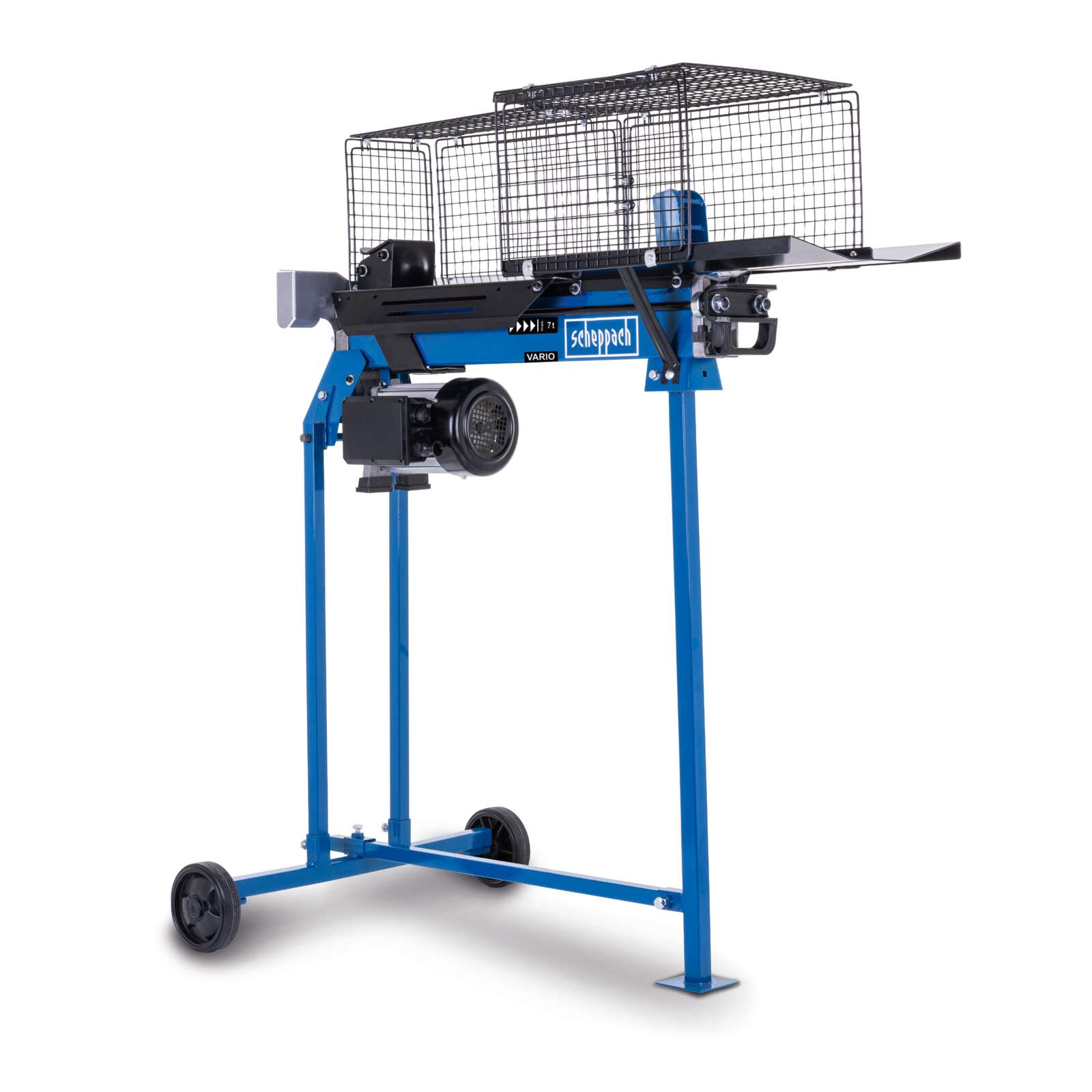 Holzspalter liegend HL760LS Scheppach - 7t Spaltkraft | inkl. Untergestell | 520mm Holzlänge | Ø 250mm