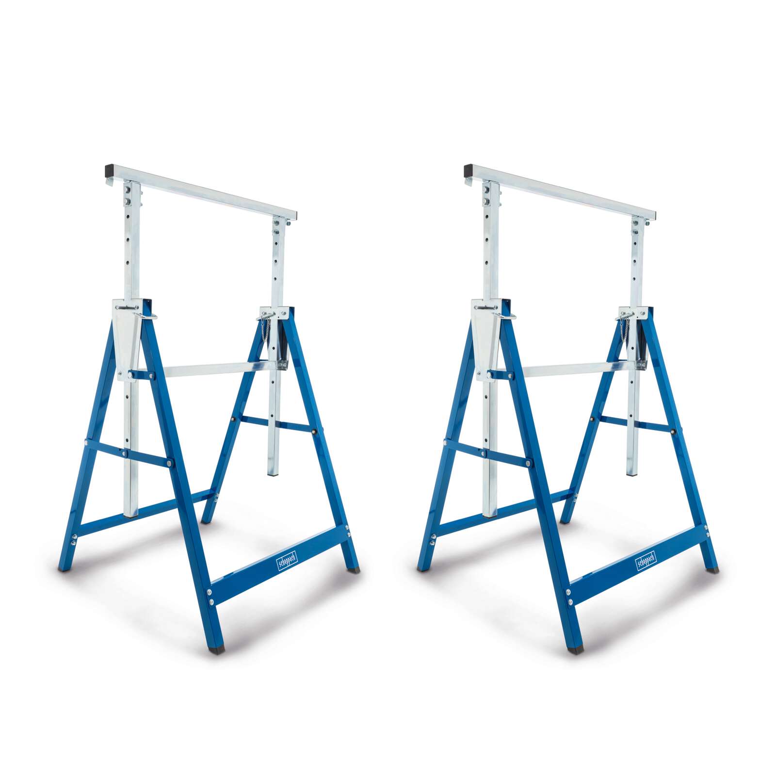 Teleskop-Arbeitsbock SET TUG200 Scheppach - Belastbarkeit 200 kg | Arbeitshöhe 800-1300 mm