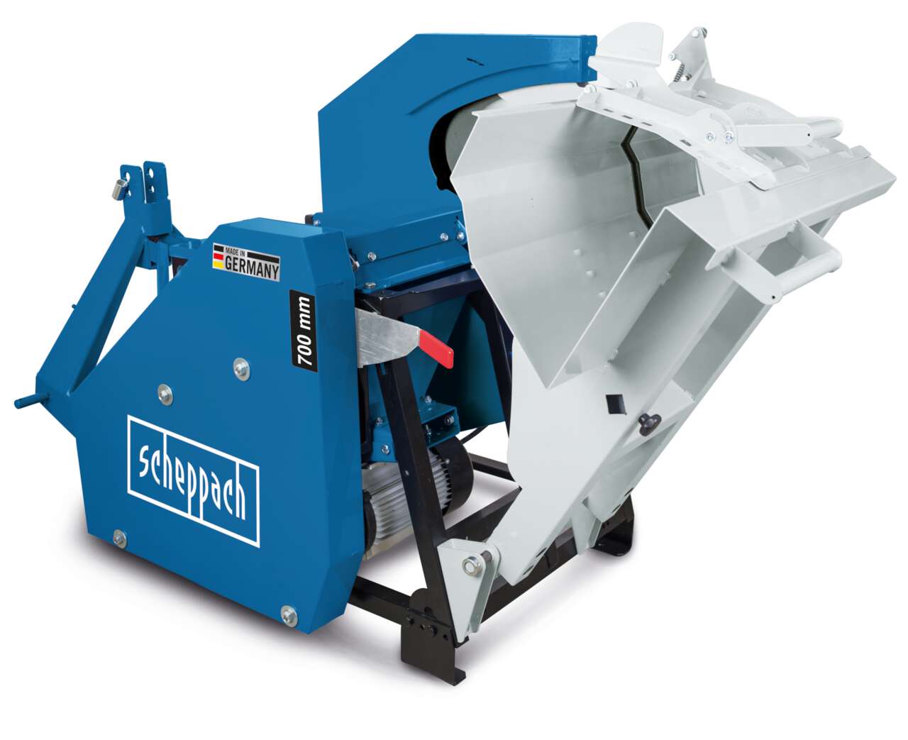 Wippsäge KW-ZE 7 Scheppach - 400V 5200W | 700mm HW-Sägeblatt | 250-1500mm Schnittlänge | Zapfwelle & Motor