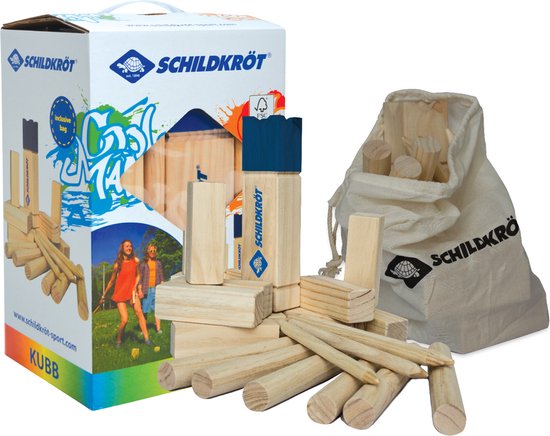 Schildkröt Fun Sports - Kubb-Spiel aus Holz - Sehr beliebt in Skandinavien