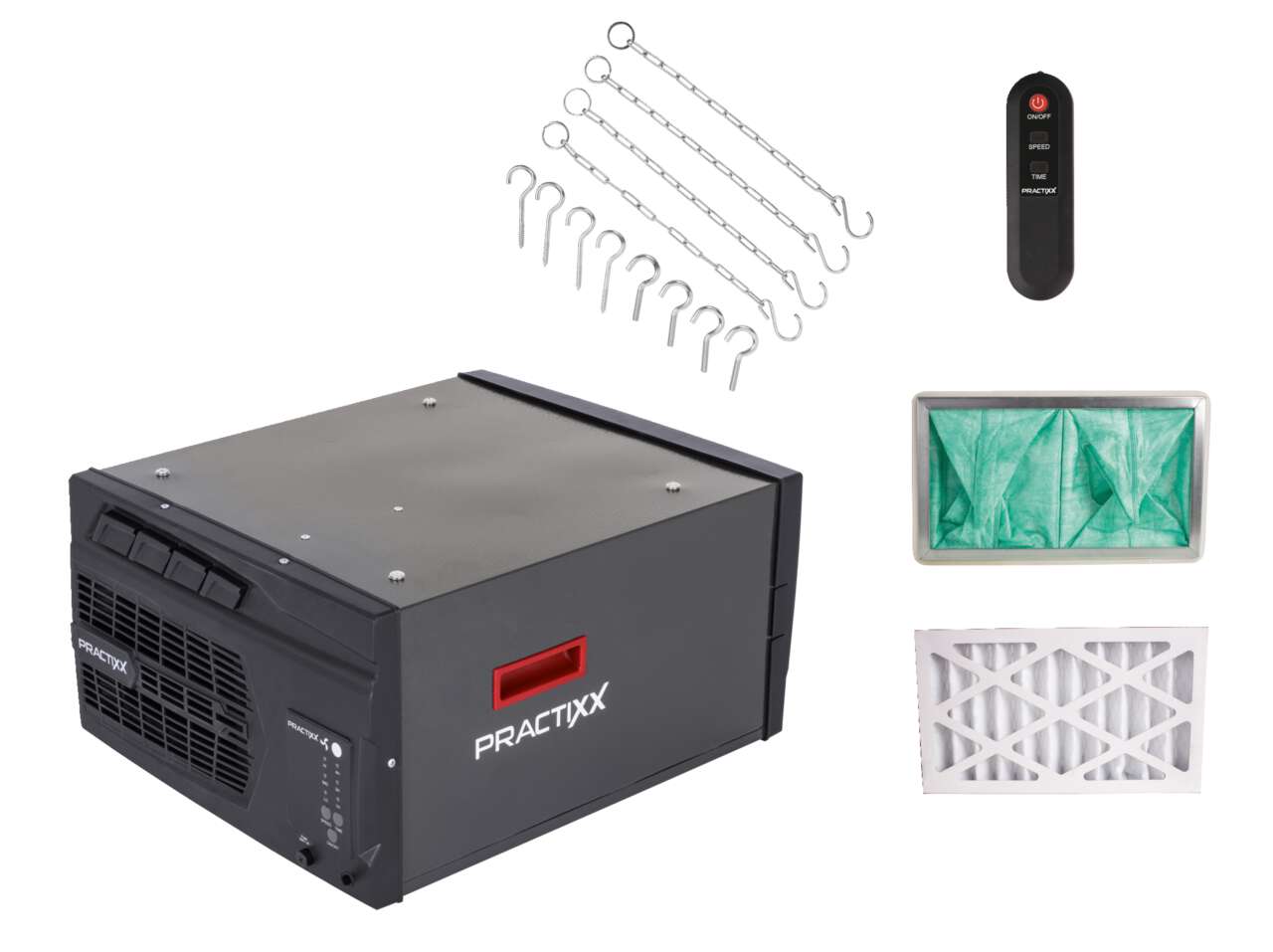 Luftreiniger PX-LR-400 Practixx - 740 m³/h Filterleistung | Werkstätten bis 400m² | inkl. Filterset
