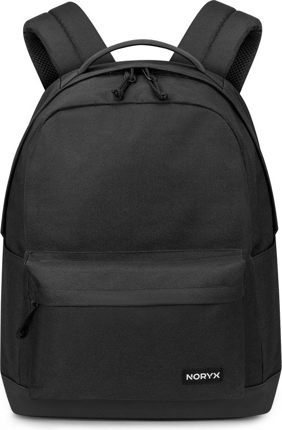 Noryx Origin Rucksack 27L - 15.6 Zoll - Laptop-Rucksack - Schultasche - Männer und Frauen - Spritzwassergeschützt - Schwarz