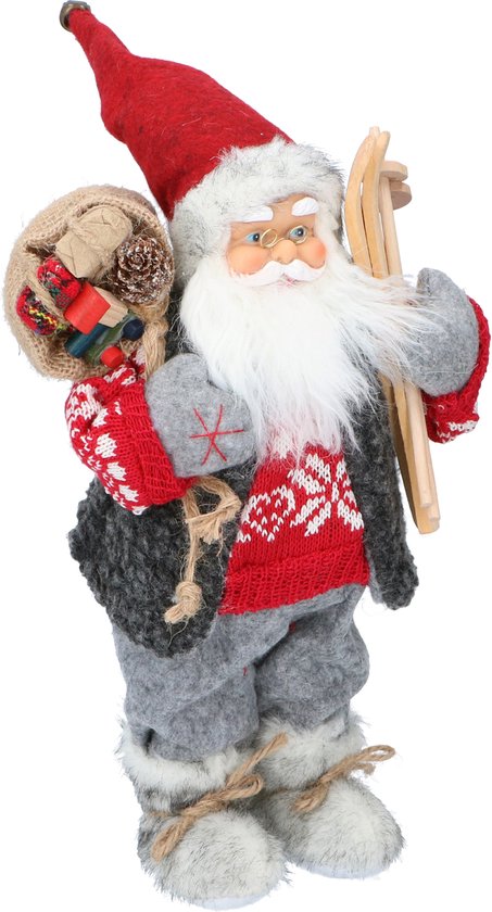 Weihnachtsgeschenke Weihnachtsmann Puppe - Weihnachtsfigur 30CM - mit traditioneller Kleidung - Weihnachtsdekorationen