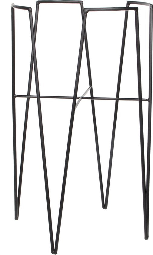 Mica Decorations Blom Pflanzenständer - L30 x B30 x H50 cm - Metall - Schwarz