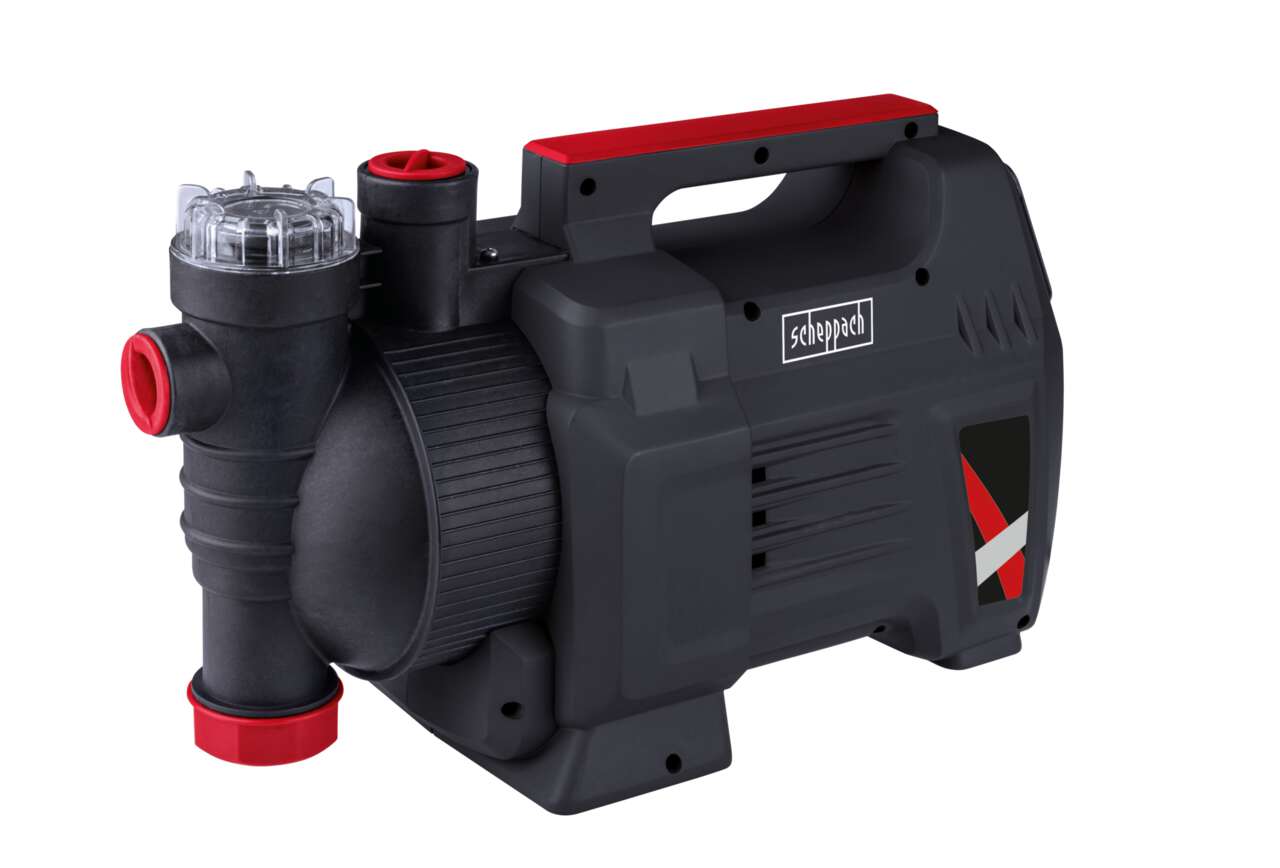 Hauswasserautomat mit Display GP1100JET LCD Scheppach - 1000W | 3800 L/h | 36m Förderhöhe | 3