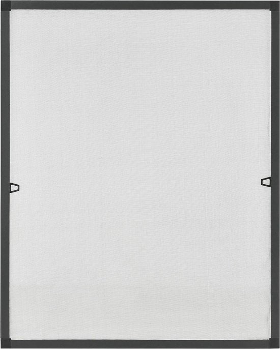 Fliegengitter / Fenstergitter / Paravent - 100 x 120 cm - Schwarz - inkl. Befestigungsmaterial