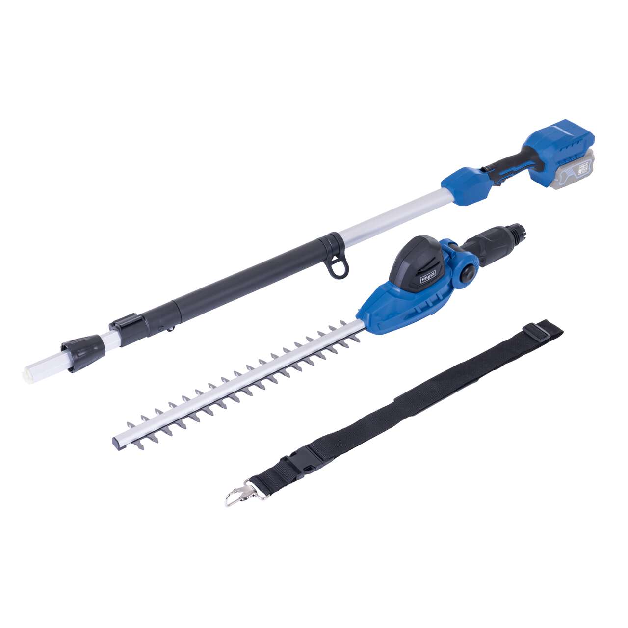 Akku-Teleskop-Heckenschere C-PHS410-X Scheppach - 20V | Schnittlänge 41cm | Schnittgeschwindigkeit 1200min-1 | 11 Schnittwinkel