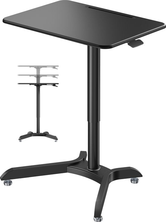 Verstellbarer Steh-Sitz-Schreibtisch - Laptoptisch - Arbeitsplatte 71 cm x 50 cm
