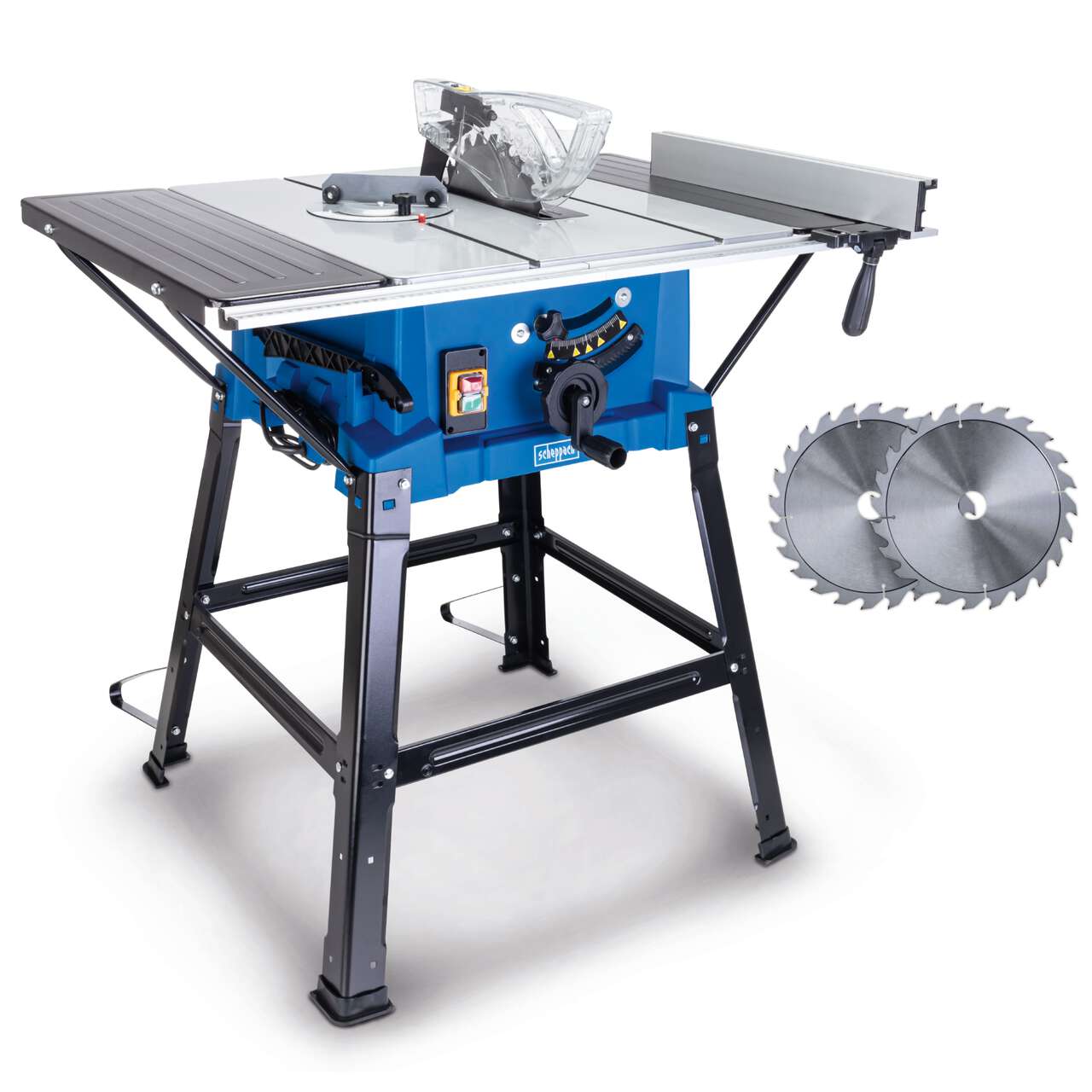 Tischkreissäge HS250L SE Scheppach - 2000W / 230V | 87mm Schnitthöhe | Laser | inkl. 2. Sägeblatt