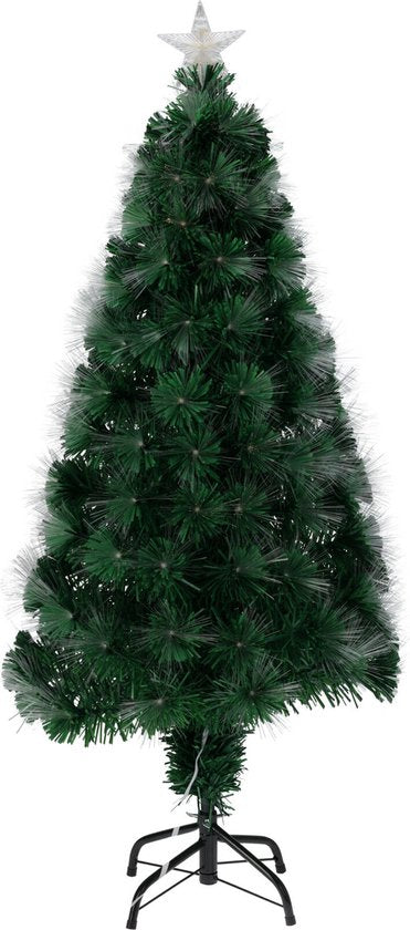 Weihnachtsdekoration Glasfaser-Weihnachtsbaum - Sterne led Lichter und Spike - 60 cm - 8 Funktionen