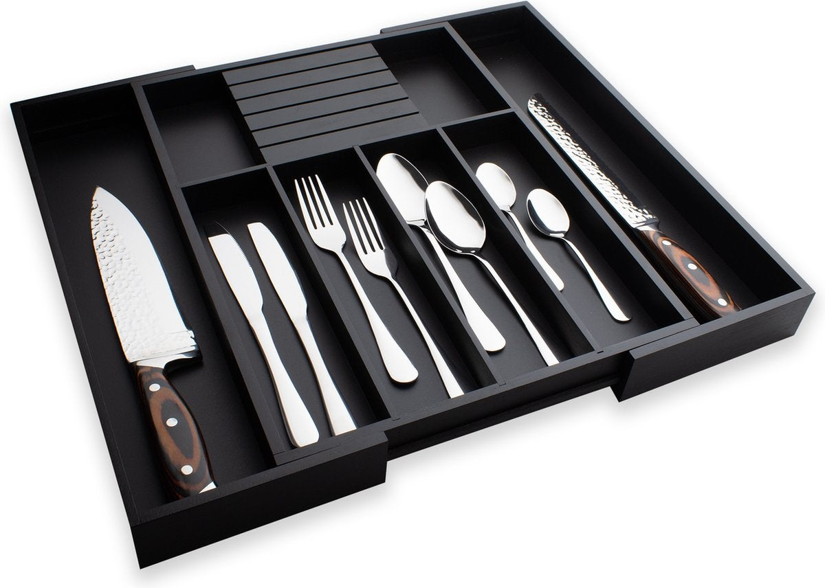 Nimma Besteckkasten - Ausziehbar - 7-Besteckschubladen - 43