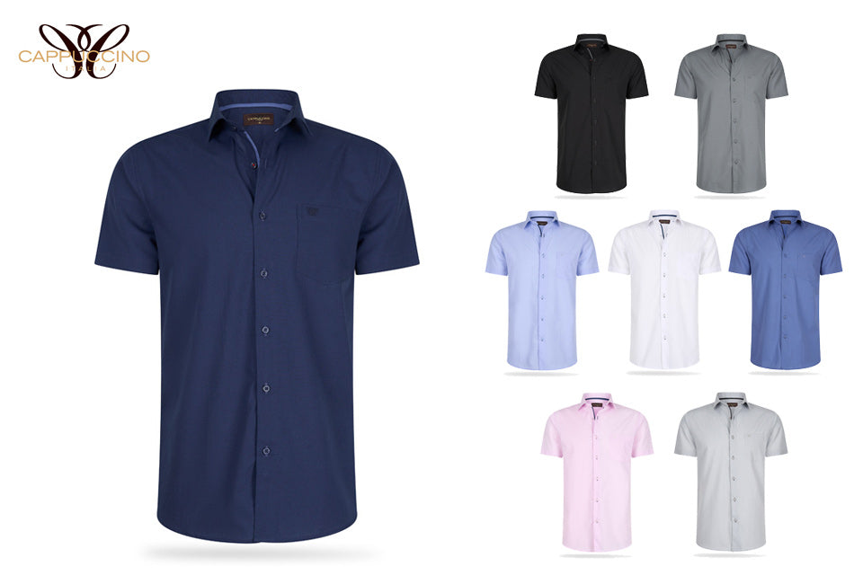 Cappuccino - S - Hemd - Hellblau